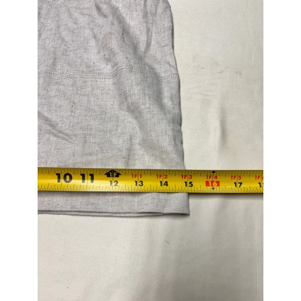 NWt Banana Republic Linen Blend High Rise Cropped Pants Flax Beige Women M 32X25